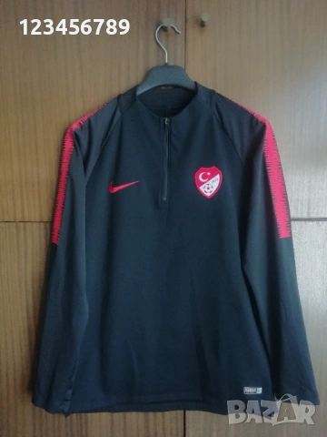 Турция Nike оригинална нова мъжка блуза горнище Футбол Национален отбор Turkey 