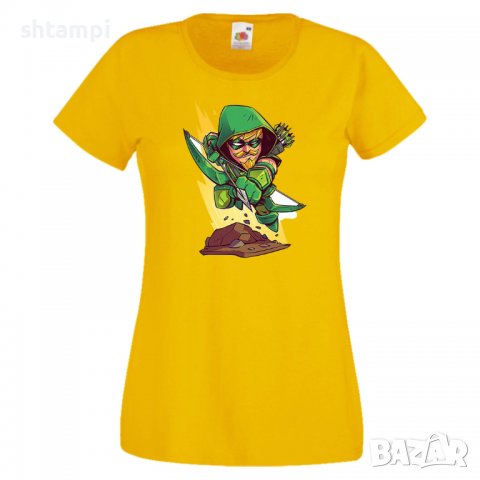 Дамска тениска DC Green Arrow Star Wars Игра,Изненада,Подарък,Геймър,, снимка 10 - Тениски - 36787153