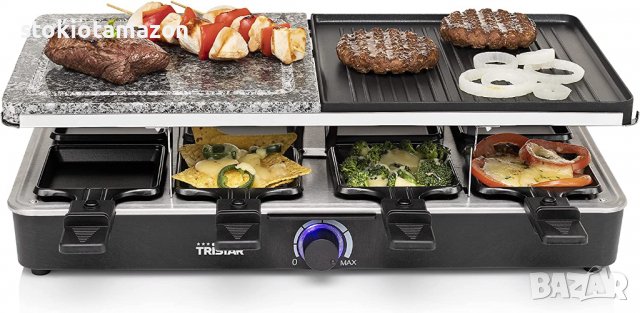 Раклет грил Tristar - 1400W, снимка 5 - Скари - 37444848
