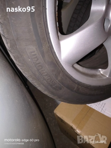 Летни гуми205/55/16 + лети Джанти 16 ки за Тойота 5×114.3 - 16 ки, снимка 2 - Части - 52958272