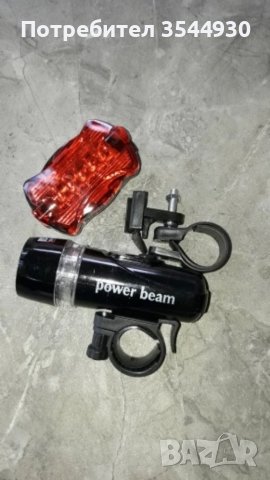 Фенерче фар+задна светлина за велосипед колело, снимка 3 - Велосипеди - 38686875
