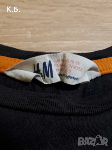 Тънка памучна блузка ,,H&M"  р-р 86/92, снимка 3 - Бебешки блузки - 33174419