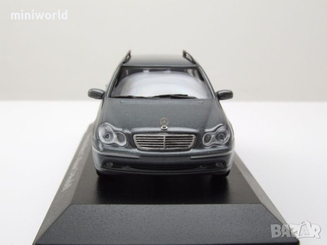 Mercedes C-Klasse T-Modell S203 Kombi 2001 - мащаб 1:43 Maxichamps моделът е нов в PVC дисплей-кейс, снимка 15 - Колекции - 40439228