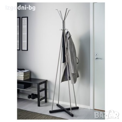 Закачалка с модерен и абстрактен дизайн от метал и дърво, снимка 2 - Закачалки - 43668656