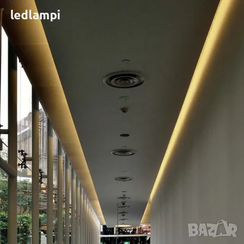 LED лента COB 220V IP65 286LED Топло Бяла Светлина 50m/ролка, снимка 6 - Лед осветление - 48282528