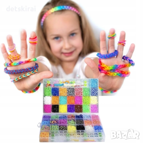 Комплект ластички за гривни 4400 бр., снимка 2 - Други - 52431190