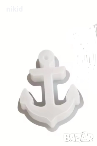 Грамадна котва силиконов молд форма фондан шоколад смола гипс декор, снимка 3 - Форми - 51556926