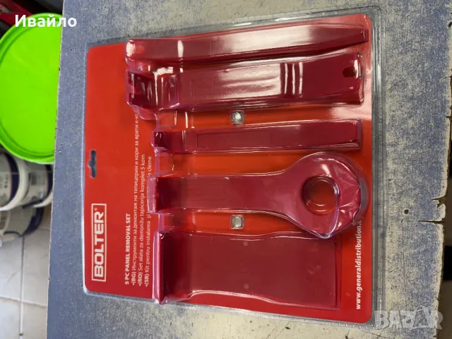 Инструменти за демонтаж на тапицерии , кори от врати 5 части