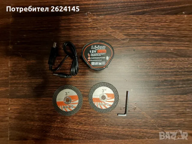 Ъглошлайф мини нов с две батерии, снимка 4 - Други машини и части - 47987852