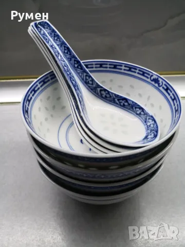 Фин китайски оризов порцелан , снимка 2 - Сервизи - 50127049