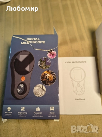 Микроскоп с цифрова лупа, 500x увеличение, 57x115 мм, черен, 2" IPS екран, снимка 4 - Друга електроника - 51789153