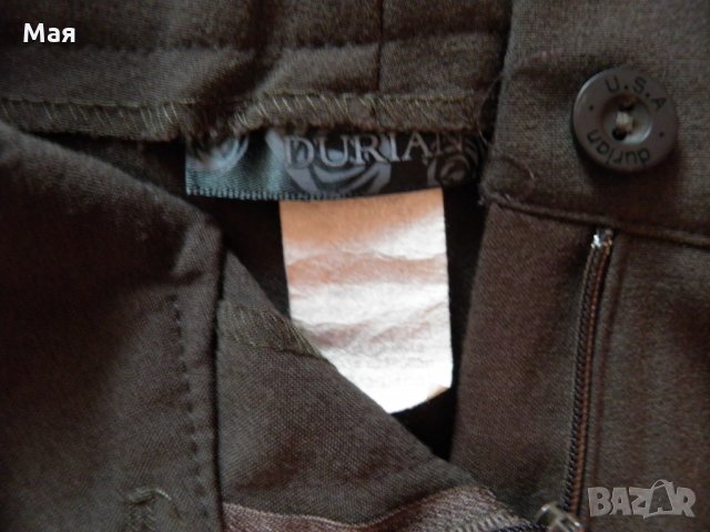 Кафяв дамски панталон с висока талия М, снимка 10 - Панталони - 26644635