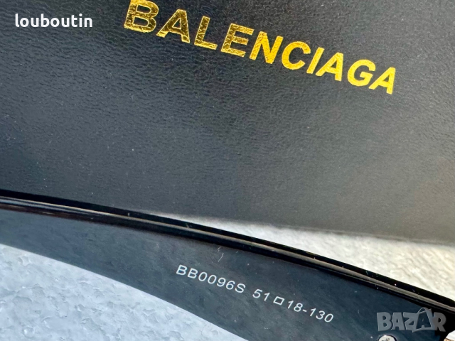 Balenciaga правоъгълни дамски слънчеви очила 1:1 с лого, снимка 10 - Слънчеви и диоптрични очила - 44865156