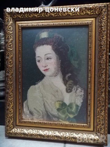 Ръчно ушит гоблен Императрица Катерина, Стара картина