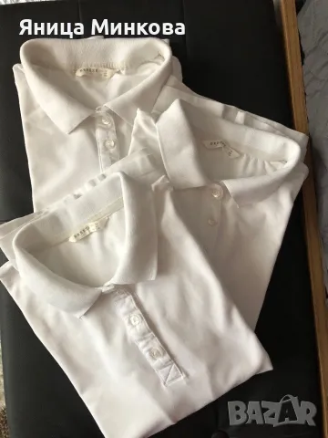  3 броя бели блузи с яка Breeze, размер 164 см, снимка 1