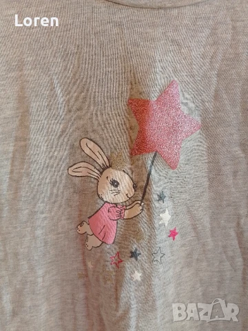 Подарявам!Детска красива блузка с розово тюлче от 6-8, снимка 3 - Детски Блузи и туники - 51386103