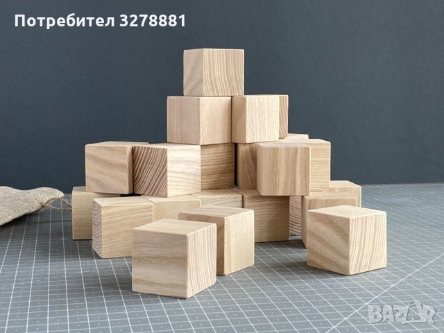 Дървени кубчета за детска игра, снимка 3 - Конструктори - 35384911