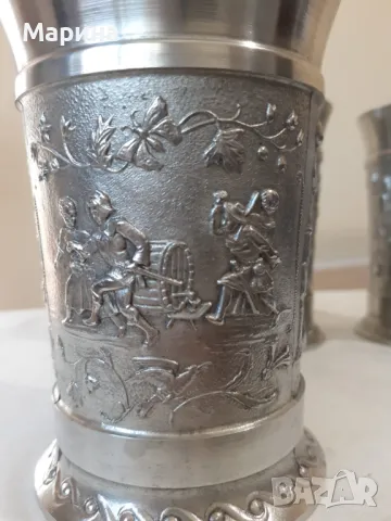 Чаши за вино от калай, 230 мл, Antik*Vintage#28, снимка 4 - Антикварни и старинни предмети - 47606053