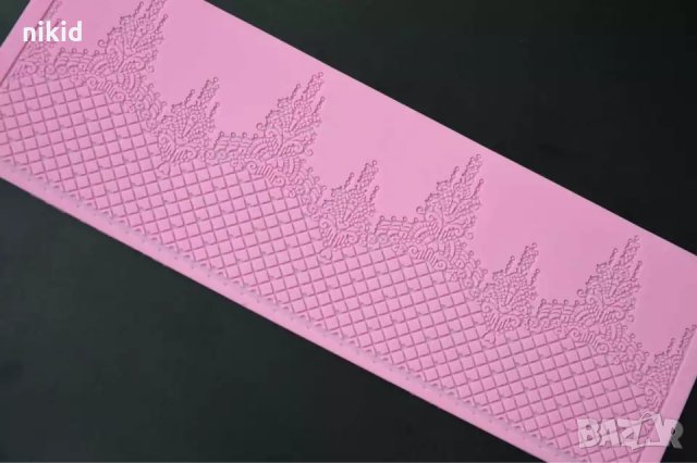 Д8 висулки с мрежа дантела борд силиконов молд форма за украса торта с фондан шоколад гъмпейст, снимка 3 - Форми - 33661235