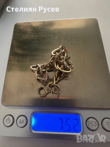  7.52гр 20см златна гривна/ златно колие / синджир / ланец / злато / GOLD 585 / 14 карата , снимка 2 - Гривни - 50945241