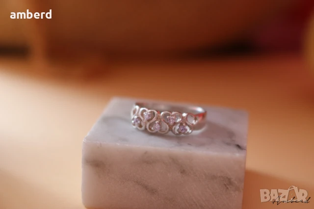 Сребърен пръстен модел R034, снимка 5 - Пръстени - 51340886