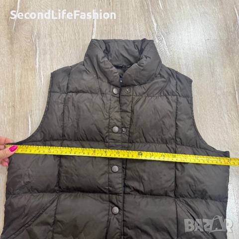 Дамски елек с гъши пух Lands End размер S, снимка 4 - Елеци - 53477561