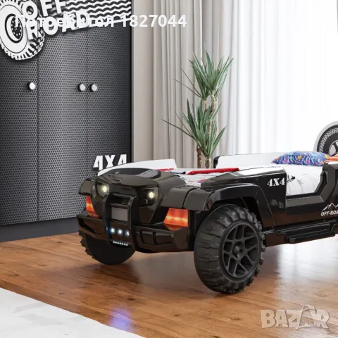 Легло кола JEEP Детско, снимка 3 - Мебели за детската стая - 48121968