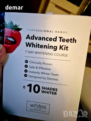 Усъвършенстван комплект за избелване на зъби Whites Beaconsfield, LED табла за уста с гел, снимка 7 - Други - 48967794