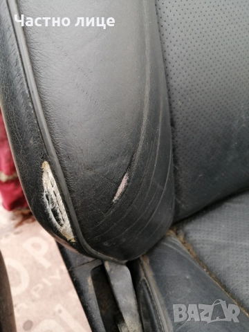 Черен кожен салон Мерцедес w210 седан, снимка 8 - Части - 51994676