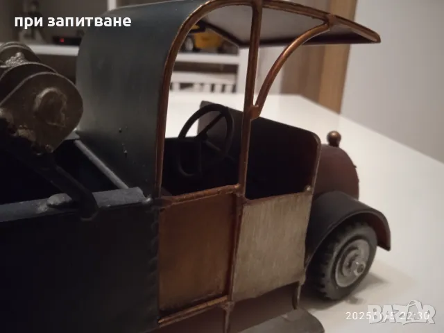 Стар метален мотоциклет и пикап пътна помощ, за декорация, големи, снимка 13 - Колекции - 48563310