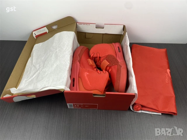 Изключително Редки Nike Air Yeezy 2 Red Kanye West баскетболни маратонки мъжки, снимка 3 - Маратонки - 51048378