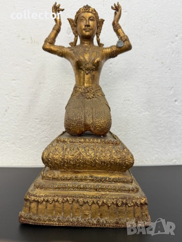 Бронзова скулптура / фигура на тайландско божество. №7515, снимка 3 - Антикварни и старинни предмети - 52127089