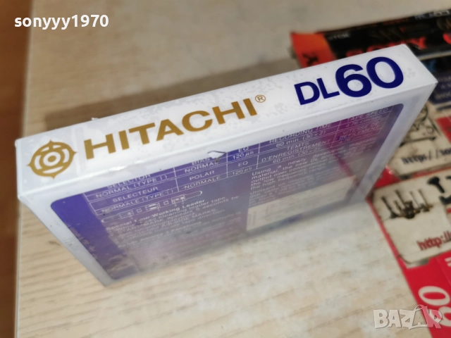 HITACHI DL 60-ORIGINAL TAPE-MADE IN JAPAN 1312252202, снимка 2 - Аудио касети - 52777581