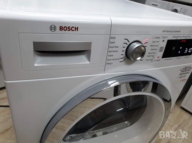 9Kg - UK - Сушилня Bosch Serie 8 с Термопомпа 12м Гаранция Бош, снимка 1