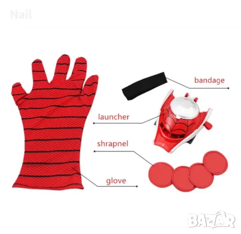 Ръкавица с изстрелвачка на Спайдърмен Spider men & Хълк, снимка 7 - Други - 49189008