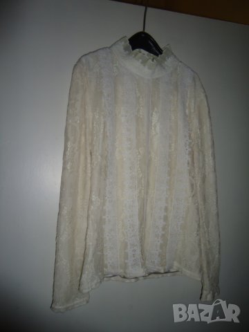 дантелена блузка, снимка 3 - Блузи с дълъг ръкав и пуловери - 39014562