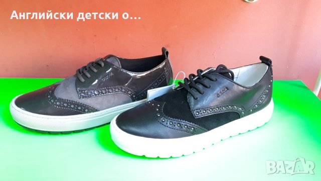 Английски детски кецове естествена кожа-GEOX 2 Цвята, снимка 1