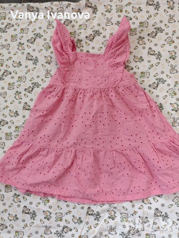 H&M дантелена рокличка и ромпър 6-9 месеца, снимка 3 - Бебешки рокли - 49243454