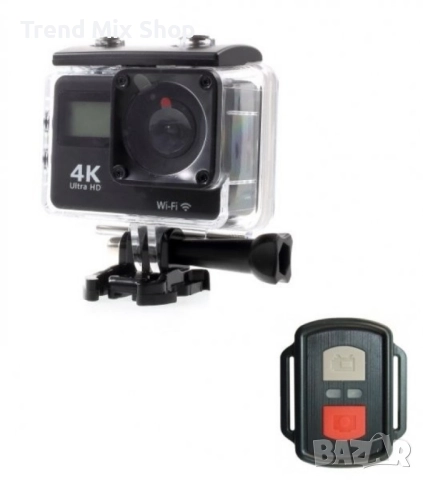 Водоустойчива спортна екшън камера 4K Ultra HD , снимка 10 - Камери - 51527616