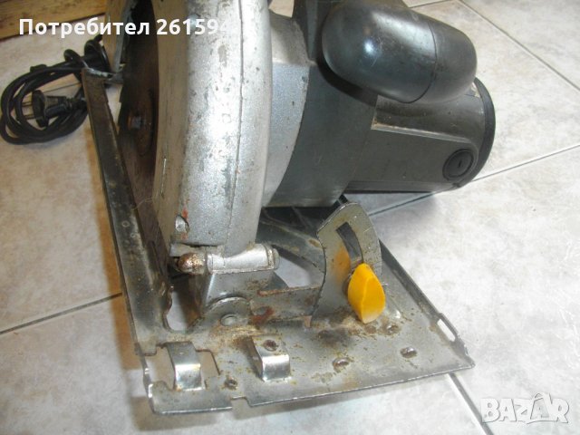 2000 Вата-ф235мм-Ръчен Циркуляр-голям-Реже до 86 мм-Добър-Ideal M1Y235, снимка 9 - Други инструменти - 33039391