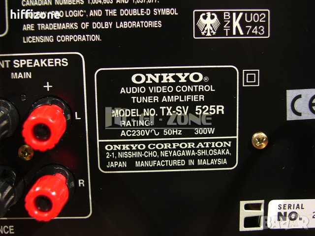 РЕСИВЪР  Onkyo tx-sv525r , снимка 9 - Ресийвъри, усилватели, смесителни пултове - 40334003