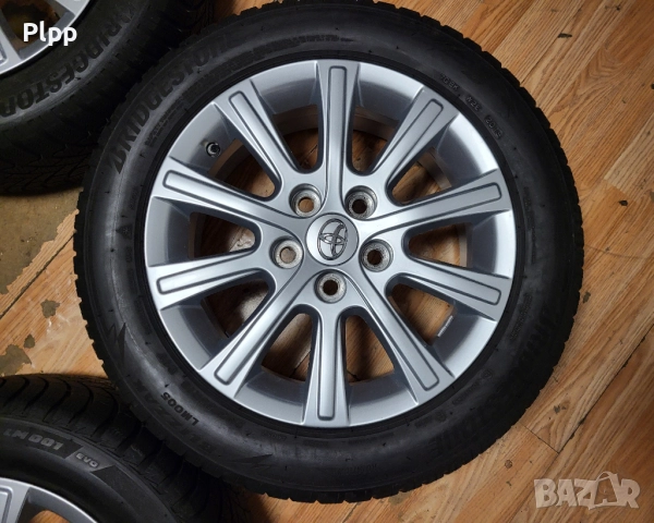 джанти 16" 5х114,3 Toyota гуми 205/55/16 Bridgestone зимни, снимка 5 - Гуми и джанти - 52484549