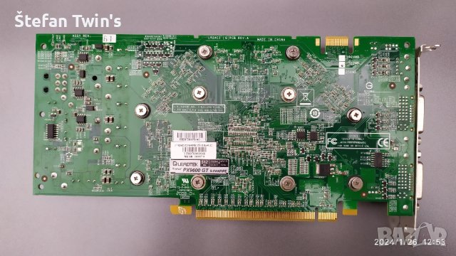Видео карта Nvidia GeForce Leadtek WinFast PX9600 GT 512MB GDDR3 256bit PCI-E HDMI, DVI, VGA, S-VI , снимка 14 - Видеокарти - 44036349