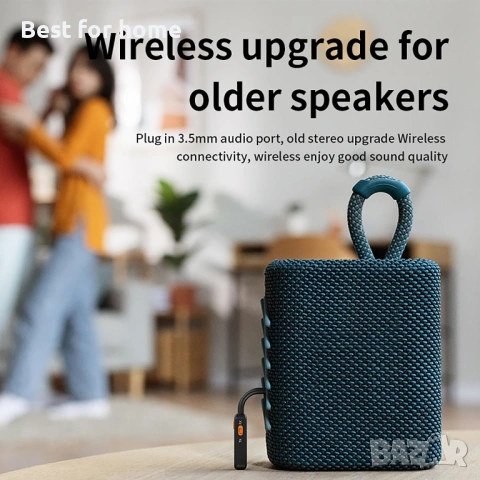 Vinmooog Bluetooth 5.4 адаптер, приемник и предавател за кола, 3.5 мм , снимка 6 - Bluetooth тонколони - 53381034