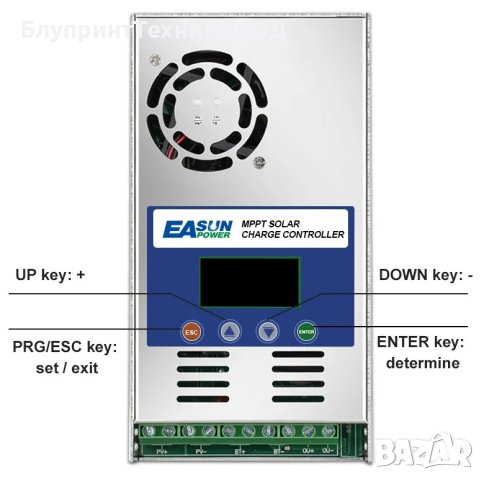 РАЗПРОДАЖБА! Соларен MPPT контролер 60А 12/24/36/48V EASUN, снимка 2 - Друга електроника - 44036100