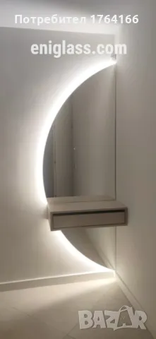 Огледала по форма с LED осветление от Ени Глас, снимка 2 - Огледала - 50032365