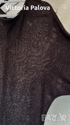 Бутикова рокля шоколад от фин кашмир JUTTA уникален модел, снимка 12 - Рокли - 52158718