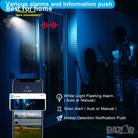 Акумулаторна камера със соларен панел BEENOCAM D5-Pro, снимка 4 - Комплекти за видеонаблюдение - 47508542