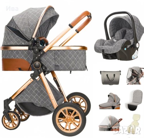 БЕЗПЛАТНА ДОСТАВКА Нова комбинирана бебешка количка , снимка 4 - Детски колички - 43183388