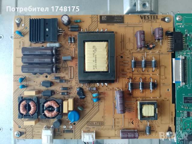 Mainboard 17mb82s от FINLUX42FLYR274S, снимка 2 - Части и Платки - 44875289